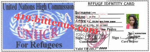 refugee card